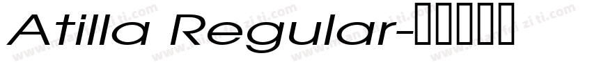 Atilla Regular字体转换